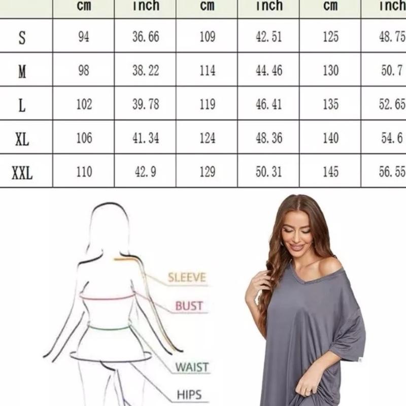 2-Pack Women Nightgowns Short Sleeve Dark & Light Grey Gray Oversized loungewear silky jersey material Dress nightwear silky