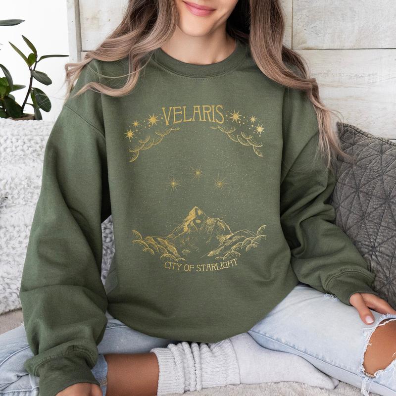 ACOTAR Velaris, City of Starlight Sweatshirt, A Court of Thorns and Roses Casual Comfort Womenswear Graphic