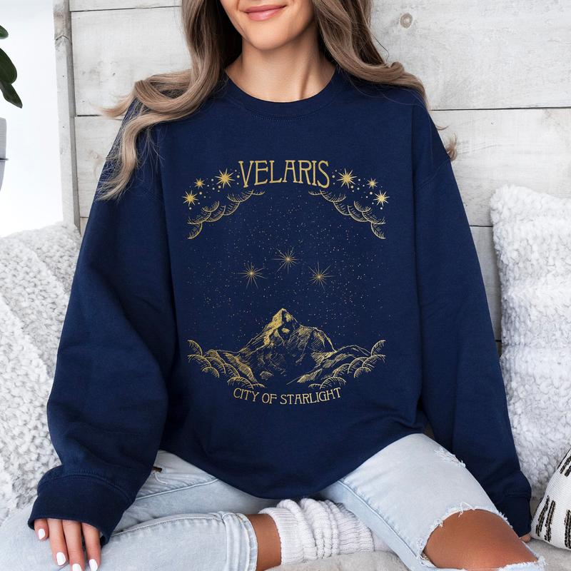 ACOTAR Velaris, City of Starlight Sweatshirt, A Court of Thorns and Roses Casual Comfort Womenswear Graphic