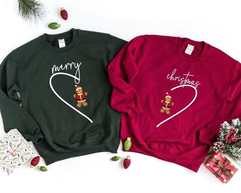 Christmas Couple Merry Christmas Sweatshirt, Christmas Couple Matching Sweater, Holiday Couples Sweatshirt, Funny Christmas Couples Sweater