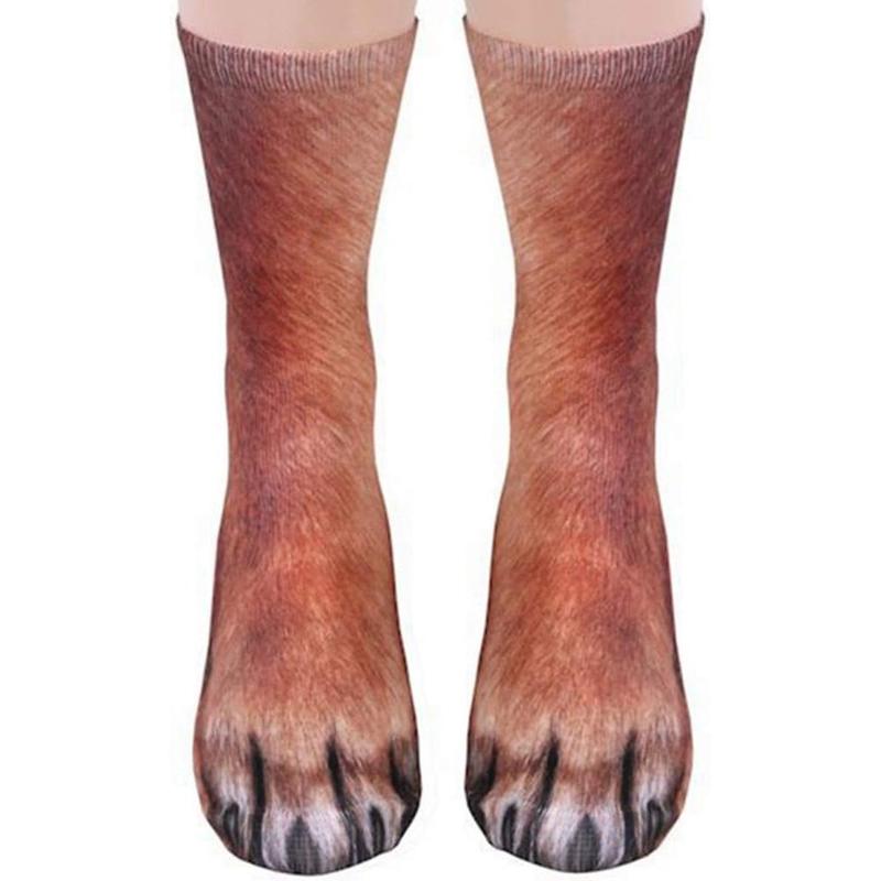 Funny Christmas Gifts Novelty 3D Animal Paw Socks Stocking Stuffers for Adult Women Men Teens Gag White Elephant Gifts NDLBS