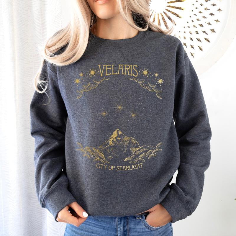 ACOTAR Velaris, City of Starlight Sweatshirt, A Court of Thorns and Roses Casual Comfort Womenswear Graphic