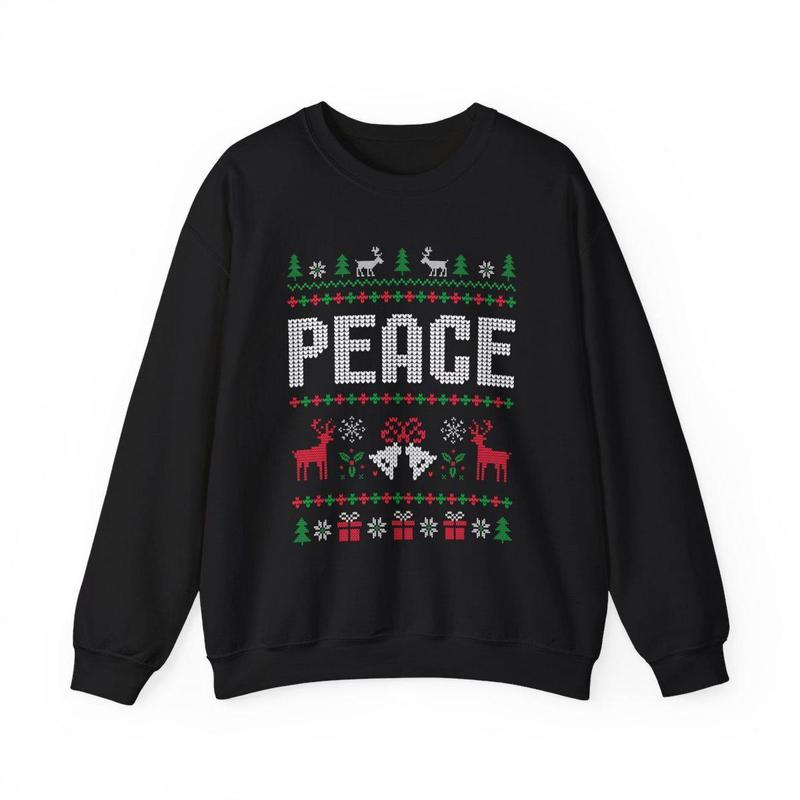 Matching Couples Ugly Christmas Sweatshirts, Funny Couple Ugly Christmas Sweatshirt, I Come In Peace Shirt