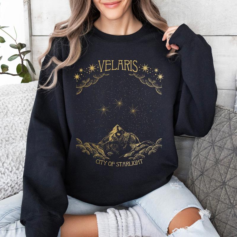 ACOTAR Velaris, City of Starlight Sweatshirt, A Court of Thorns and Roses Casual Comfort Womenswear Graphic