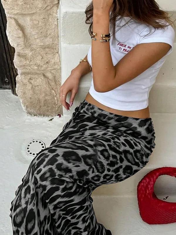 Women's Leopard Print Drop Waist Bodycon Skirt, Fashion  Y2k  Casual Long Skirt for Daily Outdoor Wear, Maxi Skirt, Y2k Women's Bottoms for All Seasons, Skirts for Women, Going Out Bottoms