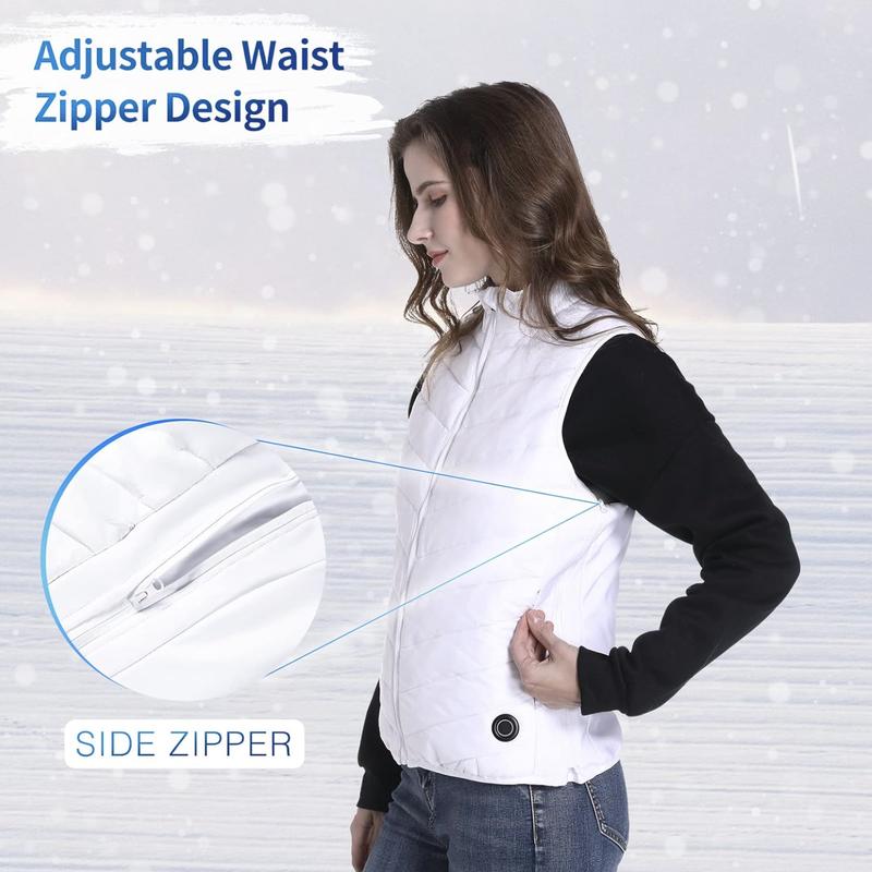 Women's Heated Vest, Lightweight Heated Jacket with Battery Pack USB Charging Electric Warming Clothes