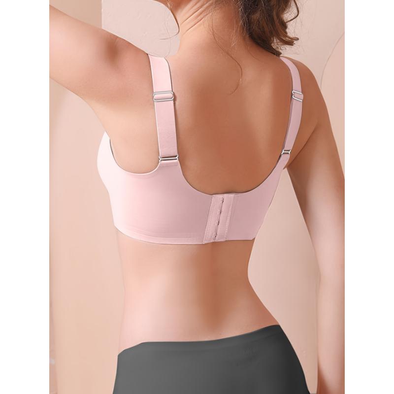 Solid Seamless Wireless Tank Top Bra, Simple And Comfortable Push-up Bra, Women's Lingerie And Lingerie