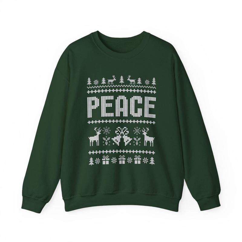 Matching Couples Ugly Christmas Sweatshirts, Funny Couple Ugly Christmas Sweatshirt, I Come In Peace Shirt