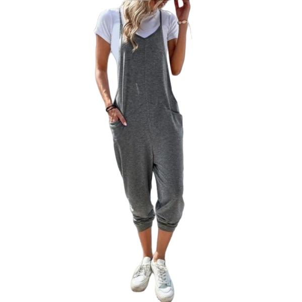 Summer Women Thin Casual Fashion Versatile Jumpsuit Womenswear