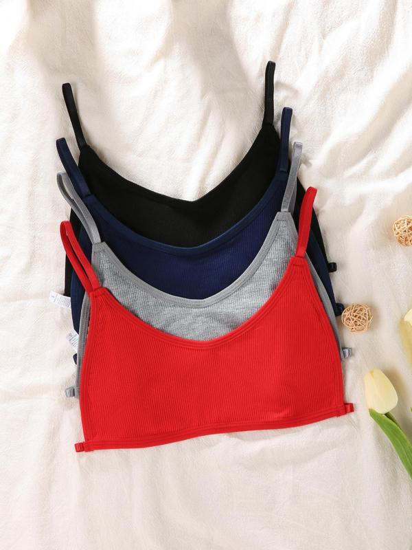 Women's Solid Adjustable Strap Backless Lingerie Top, Breathable Comfortable Underwear for Daily Wear, Push Up Bra, Women's Lingerie for All Seasons