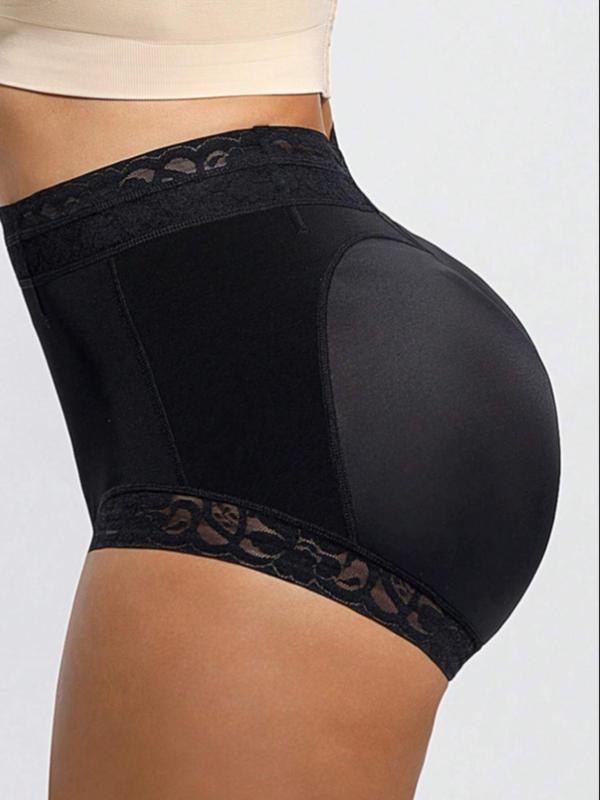 Women's Solid Color High Waist Shapewear Panty, Tummy Control Butt Lifting Shaper, High Stretch Seamless Shapewear Bottoms for Daily Wear