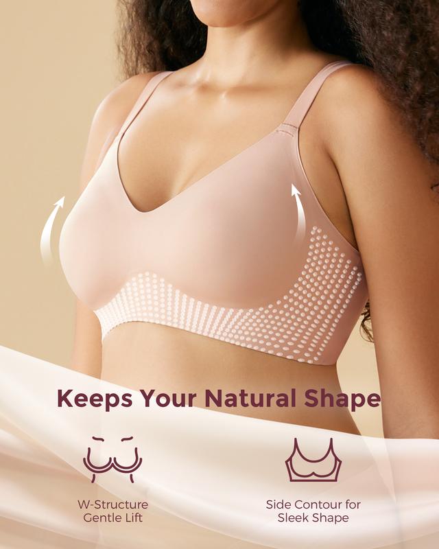 Momcozy Wireless Bras for Women Seamless Everyday Bra, Classic T-Shirt Bra for Natural Lift and Comfort, EB097 Sleep Bralette