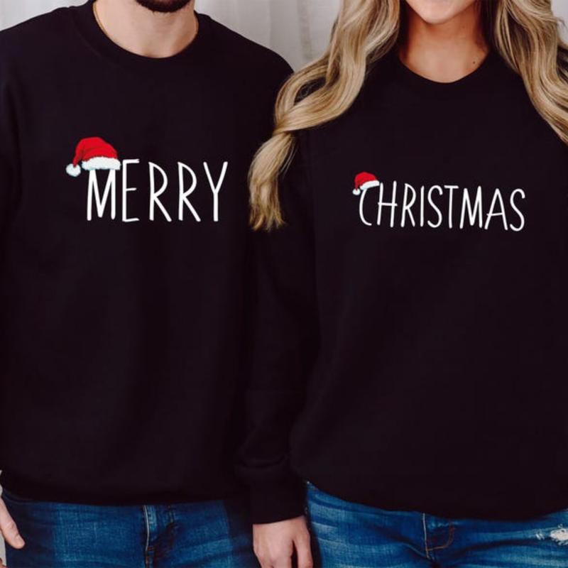 Couple Christmas Shirt, Matching Couple Christmas Sweatshirt, Merry Christmas Gift Shirt, Matching Couple Sweatshirt