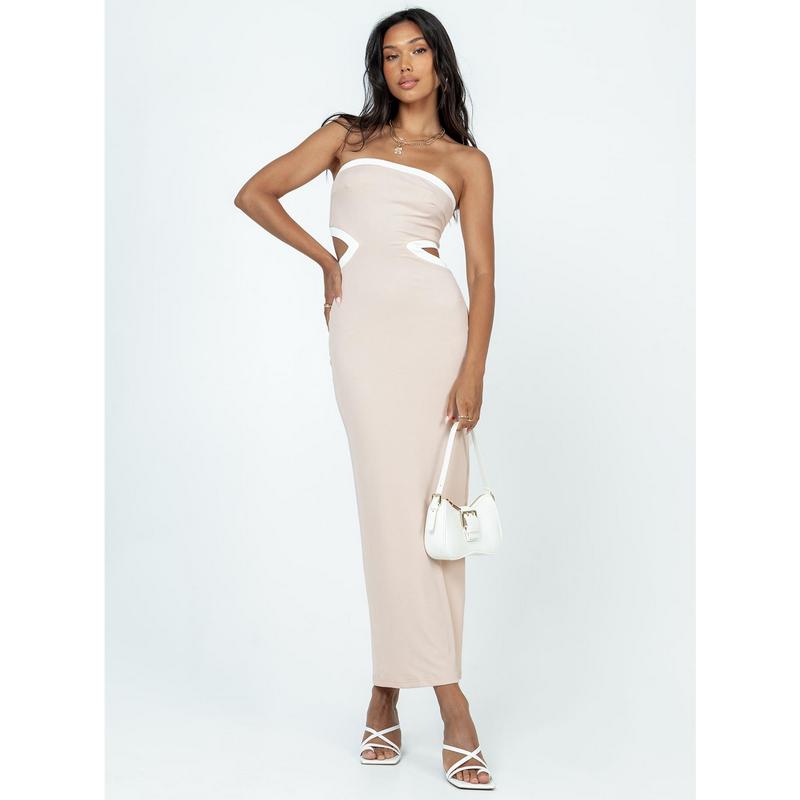 Greta Maxi Dress Beige