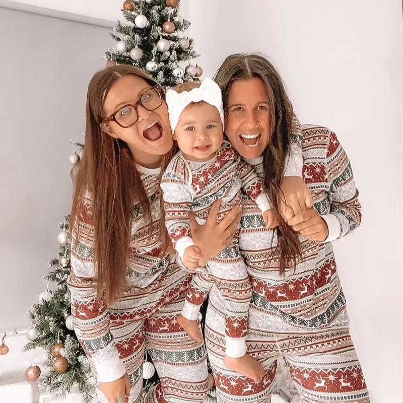 New 2024 Christmas Pajamas Set for Women, Men, Boys, Girls & Baby Matching Outfits Homewear Long Sleeve Pyjama Family Look - Clothing, Womenswear matching christmas pajamas