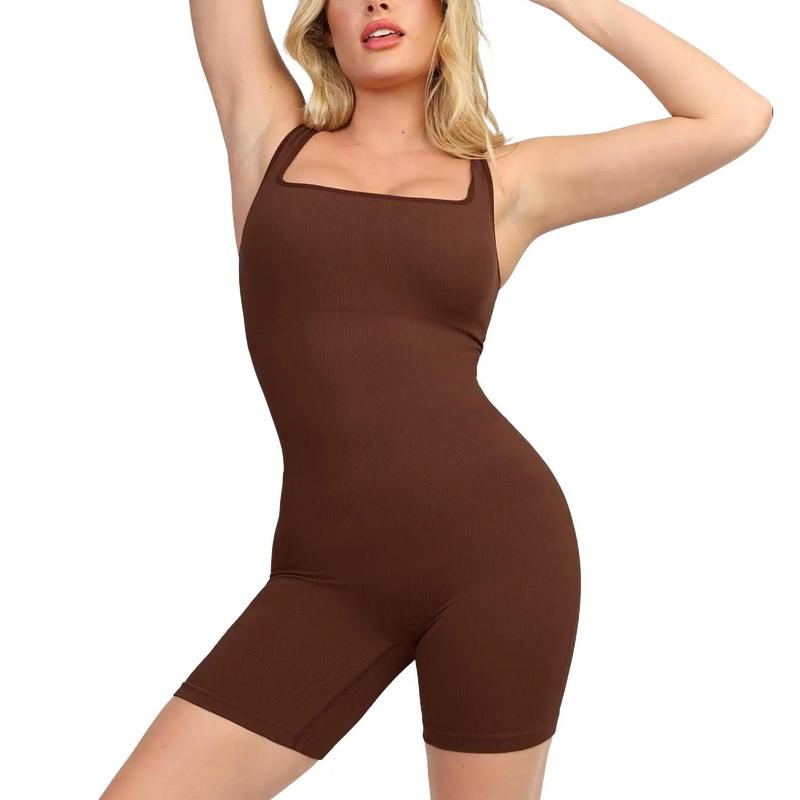 The Popilush Seamless Square Neck Shapewear Romper