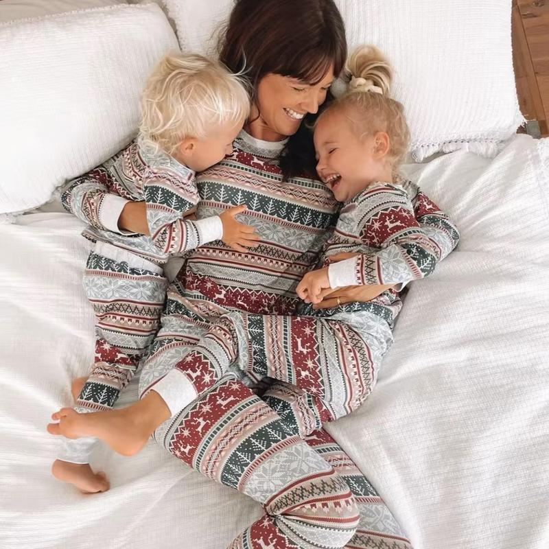 New 2024 Christmas Pajamas Set for Women, Men, Boys, Girls & Baby Matching Outfits Homewear Long Sleeve Pyjama Family Look - Clothing, Womenswear matching christmas pajamas