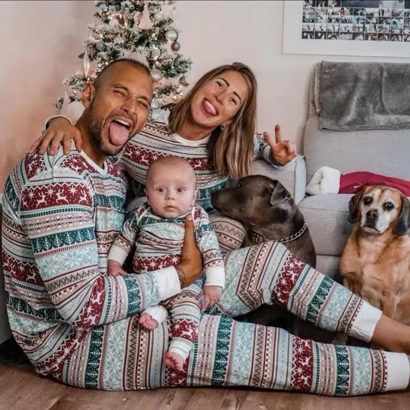 New 2024 Christmas Pajamas Set for Women, Men, Boys, Girls & Baby Matching Outfits Homewear Long Sleeve Pyjama Family Look - Clothing, Womenswear matching christmas pajamas