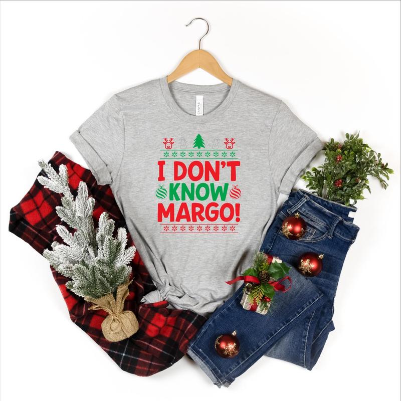 I Don't Know Margo And Why is the Carpet All Wet Todd Shirt, Couple Christmas Matching Tee, Family Xmas T-Shirt, Unisex Cotton Graphic Tee