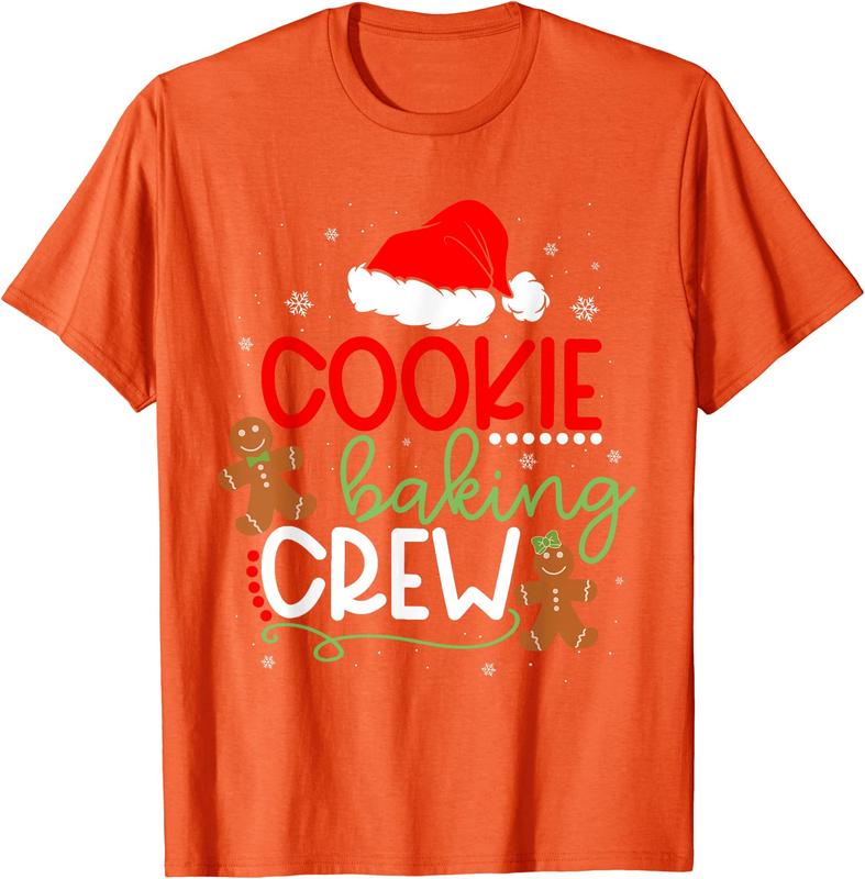 Merry Christmas Cookie Baking Crew Ginger Santa Pajamas Xmas T-Shirt