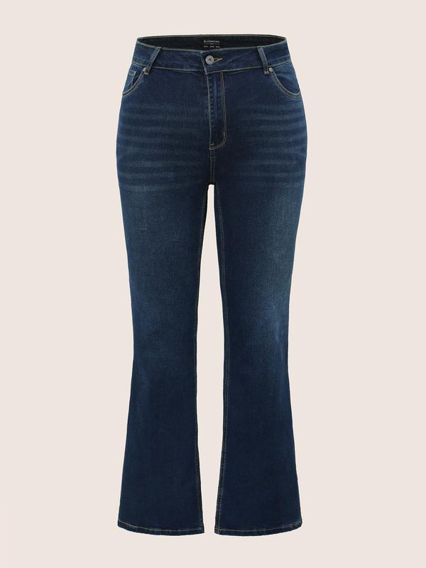 BloomChic Bootcut Very Stretchy Mid Rise Medium Wash Sculpt Waist Jeans