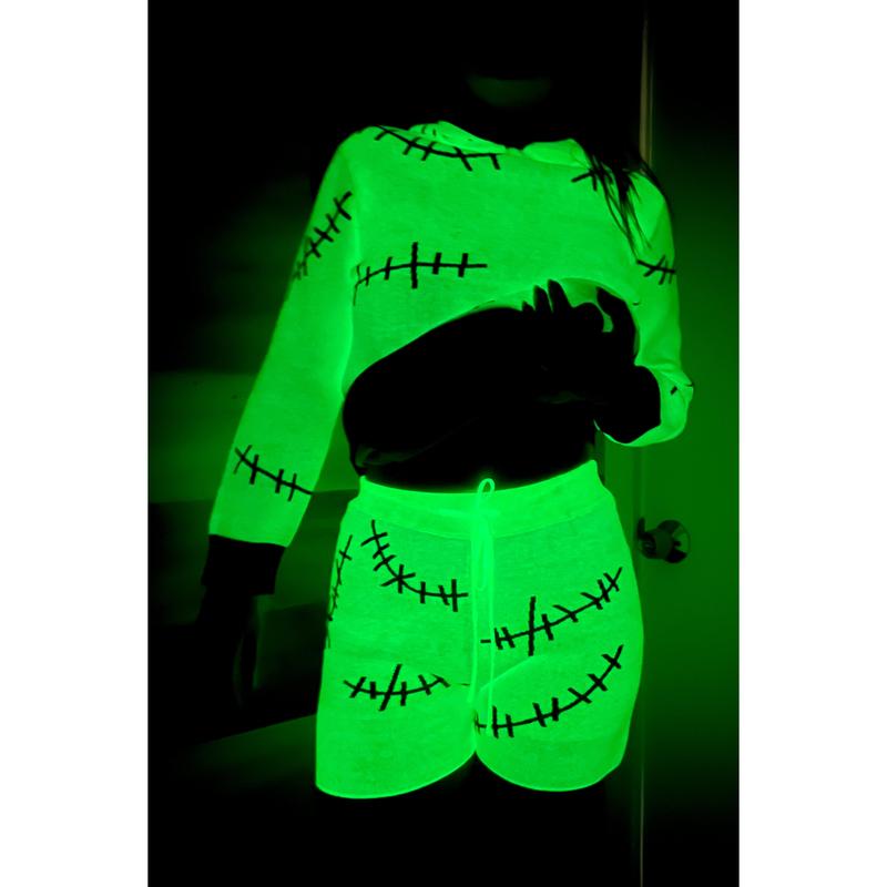 The Boogie Man Shorts - Green Glow in the Dark!