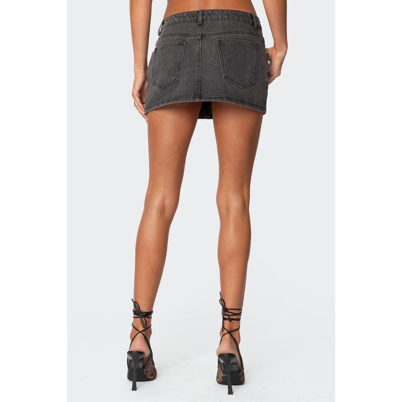 Chiara Denim Micro Skirt