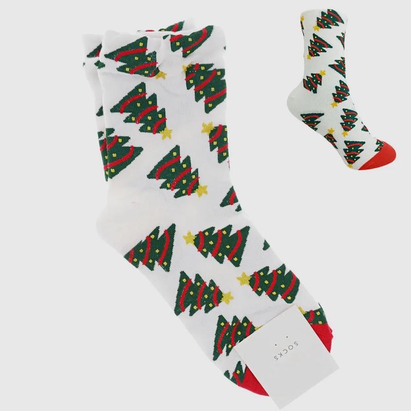 Christmas Tree Socks Holiday Winter