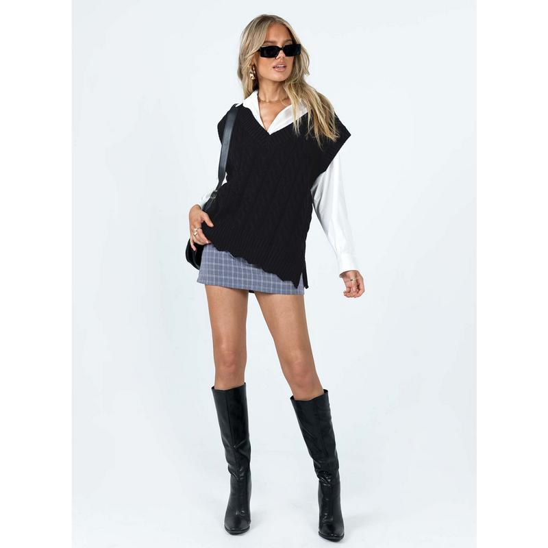 Antonia Sweater Vest Black