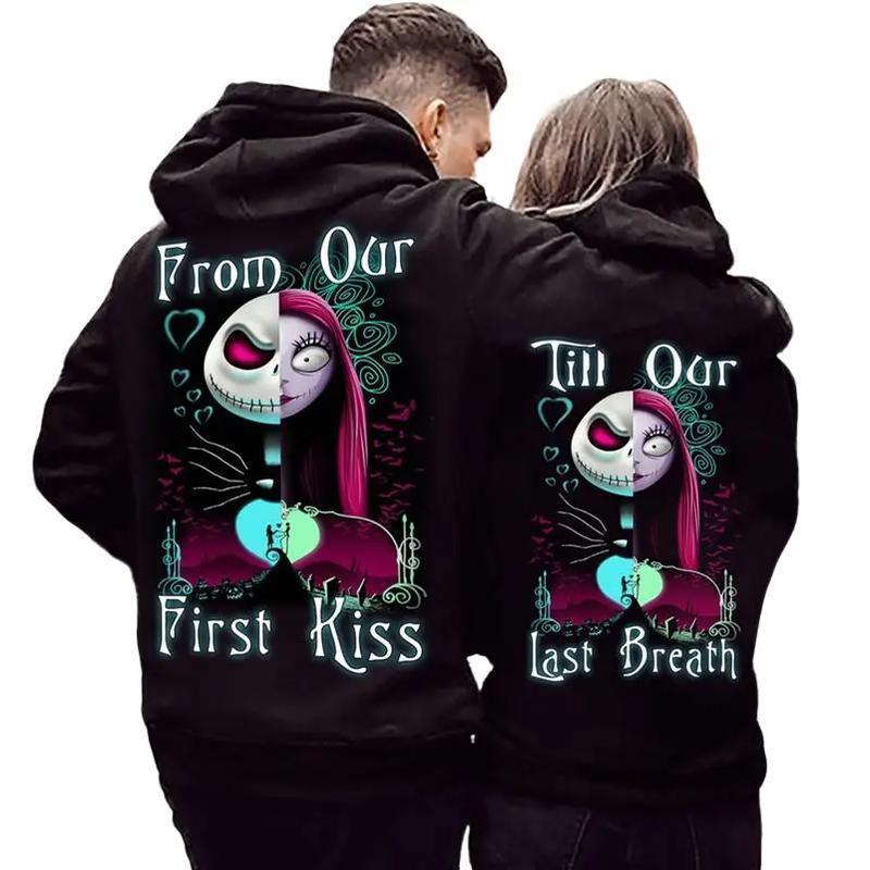 Jack And Sally Couple Sweatshirt, Matching Outfits, Valentines Shirt, Gift For Lover