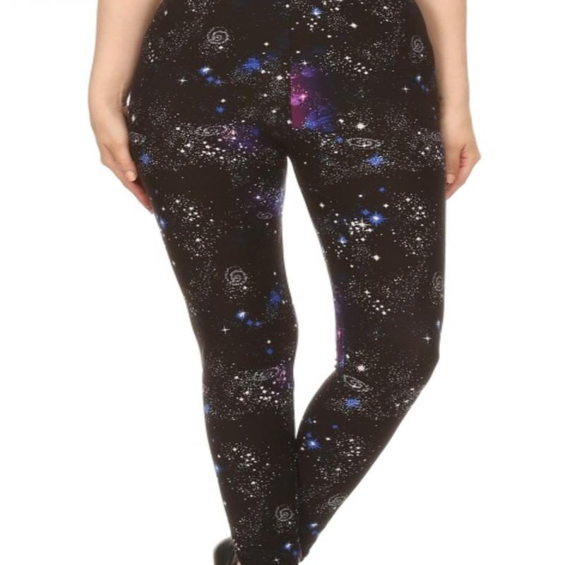 Galaxy Leggings  - Womenswear Bottom Comfortable Elastic Women Comfort