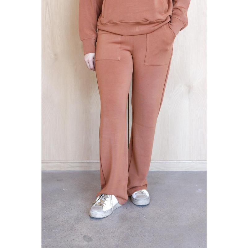 Straight Lounge Pants with Pockets