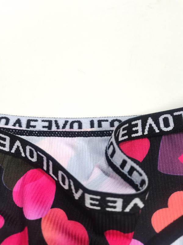 Women's All Over Print Letter Tape Knicker, Casual Sexy Fashion Panty, Soft Comfy Breathable Underwear for Daily Wear