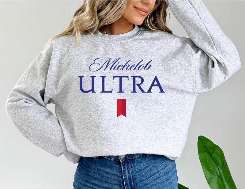 Michelob Ultra Sweatshirt Classic Michelob Ultra Logo Beer, Top & Tees, For Women