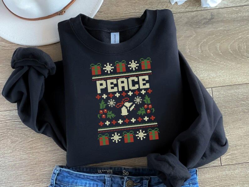 [BLACK FRIDAY] Matching Couples Ugly Christmas Sweater Ugly Adult, Unisex Cotton Crewneck Tee for Men or Women