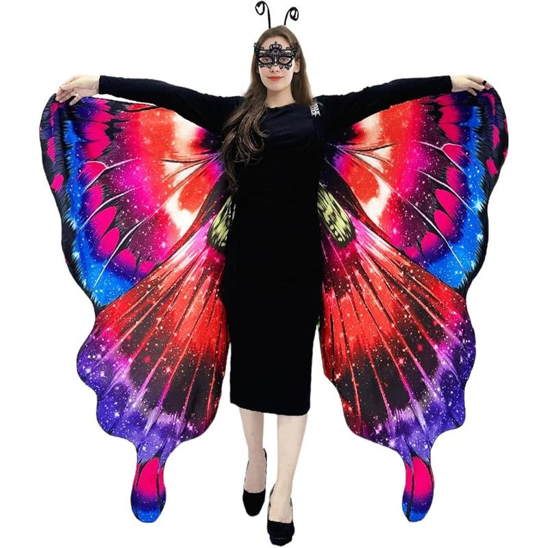 Butterfly Costumes for Women - Double Sided Adult Butterfly Wings Cape for Womens Halloween Costumes