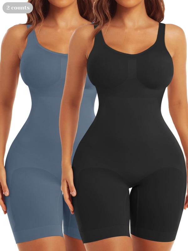 Women's Solid Sexy Backless Seamless Shapewear Bodysuit, High Stretch Tummy Control Butt Lifting Bodycon Shaper, Tracksuit for Women, Ladies Shapewear for All Seasons