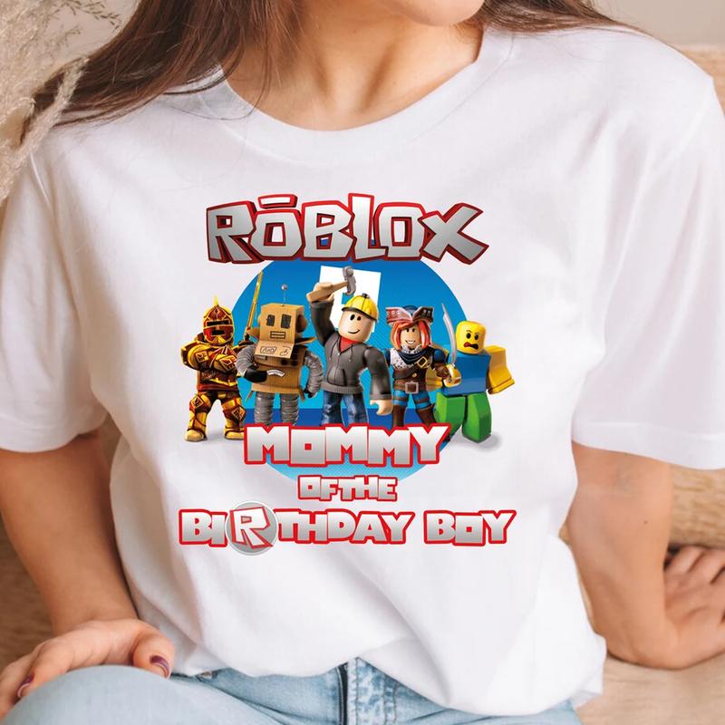 Personalized Roblox Birthday Boy Shirt | Family Birthday Tees | Bday Family Matching | Video Game Birthday Theme | Rblox Birthday Shirt |