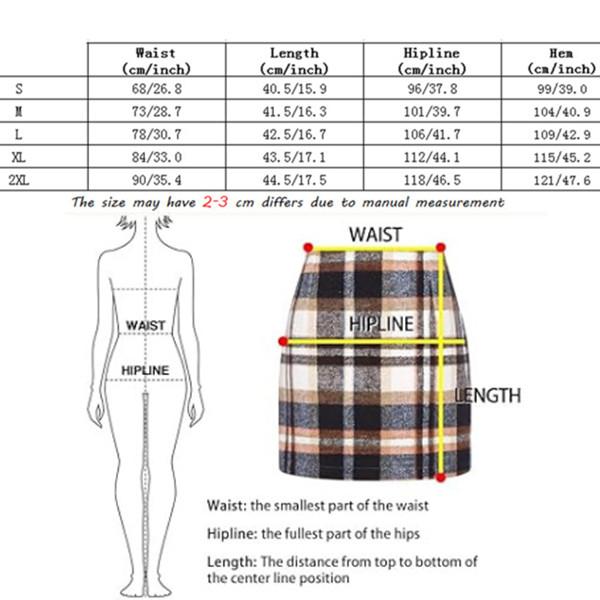 Womens High Waist Plaid Skirt 2024 Plaid Pencil Skirts for Women High Waisted Casual Stretch Bodycon Wool Mini Skirt