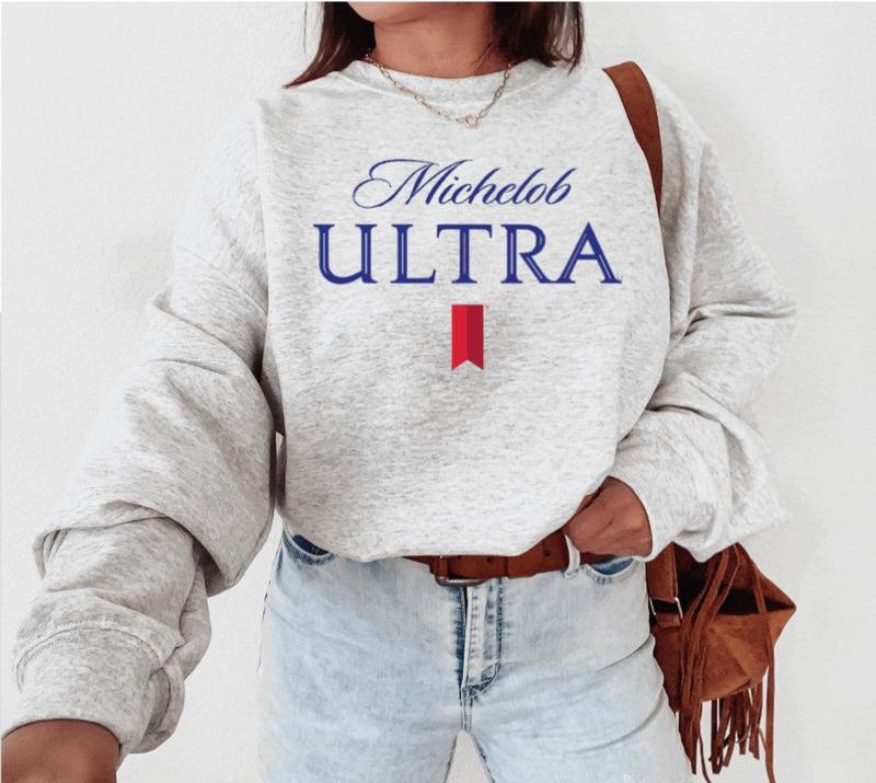 Michelob Ultra Sweatshirt Classic Michelob Ultra Logo Beer, Top & Tees, For Women