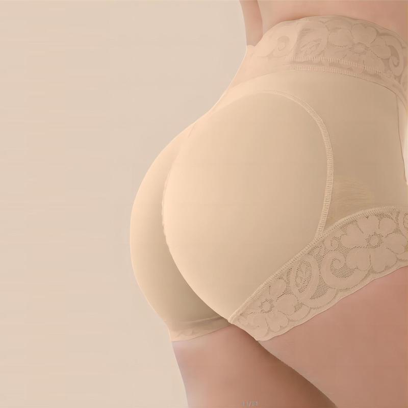 New Abdominal Pants Lace Epoxy Non-Slip Combined Hip Corsets Hip Pants Women's Short Boxer Small Pants with Drawstring Shapewear Womenswear