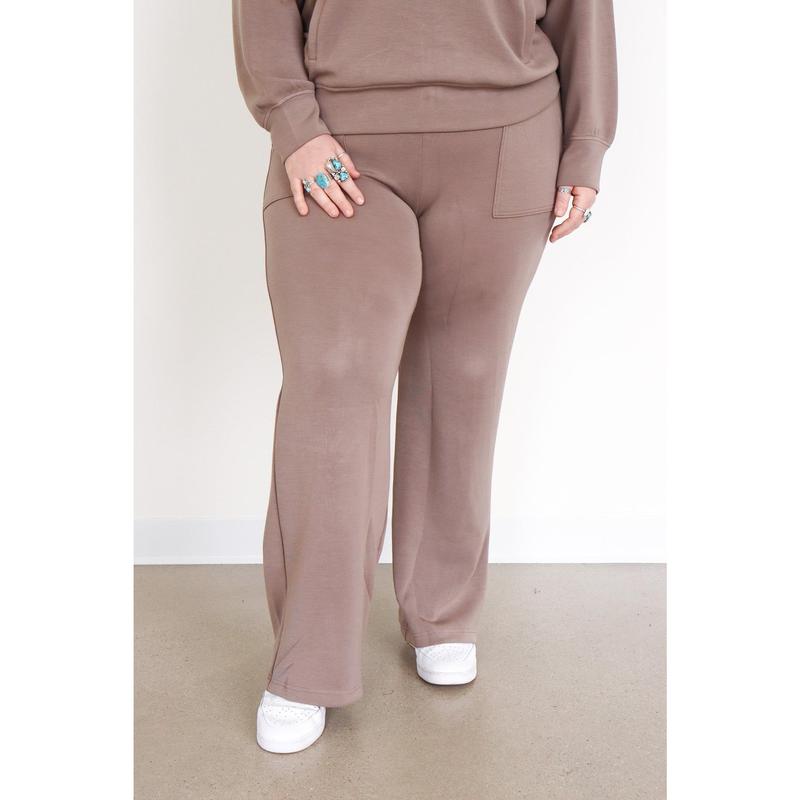 Straight Lounge Pants with Pockets