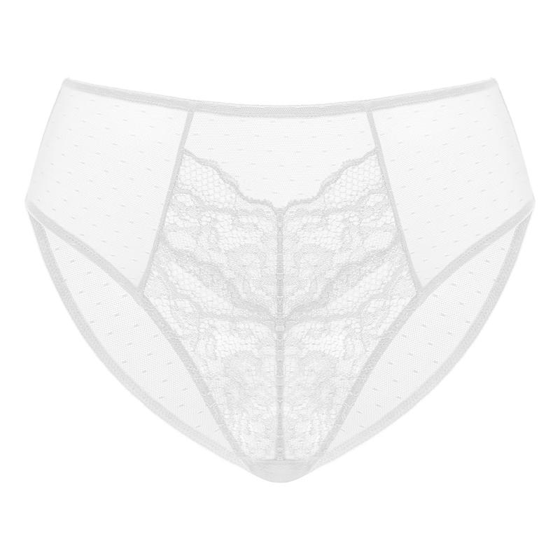 HSIA Enchante Floral Lace Sheer Mesh Back Bikini Underwear Brief Matching Panty