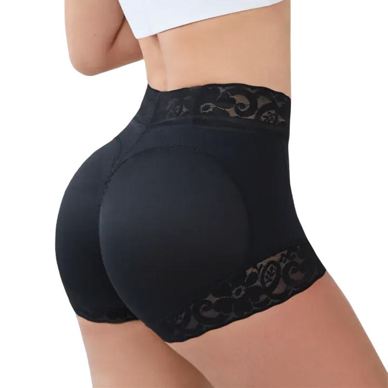 New Abdominal Pants Lace Epoxy Non-Slip Combined Hip Corsets Hip Pants Women's Short Boxer Small Pants with Drawstring Shapewear Womenswear