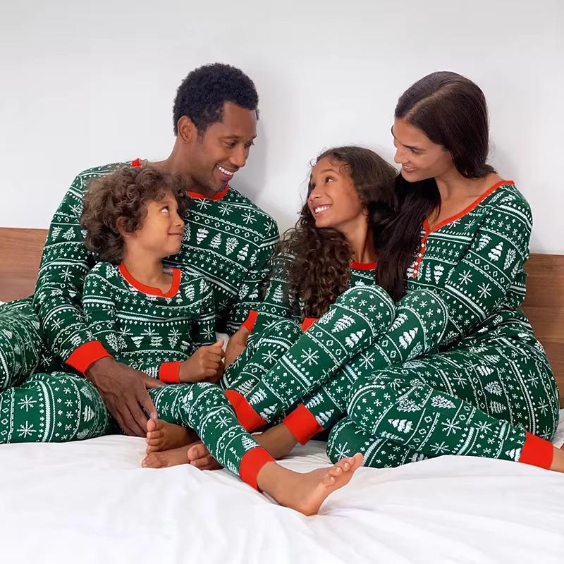 LSM 2024 Family Christmas Matching Pajamas Set for Adults, Kids, and Baby - Cozy Homewear Outfit - Comfortable, Womenswear Cute Comfortable Womenswear Comfort Long Sleeve