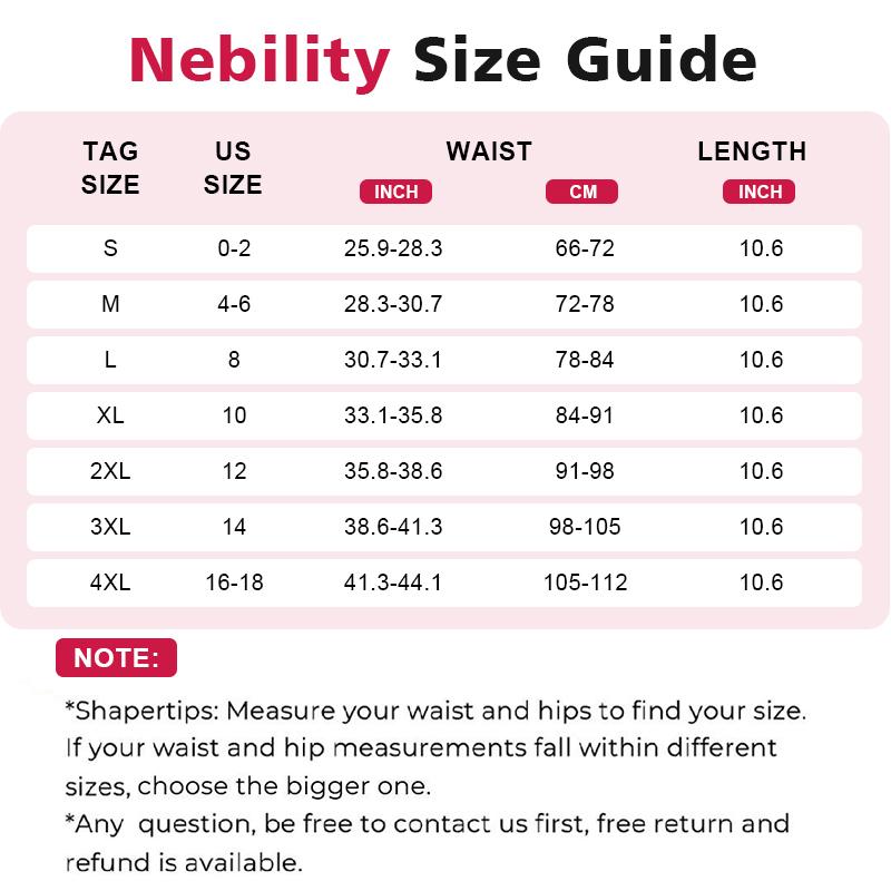 Nebility Women's Sauna Sweat Enhancing Shapewear Belt Closure