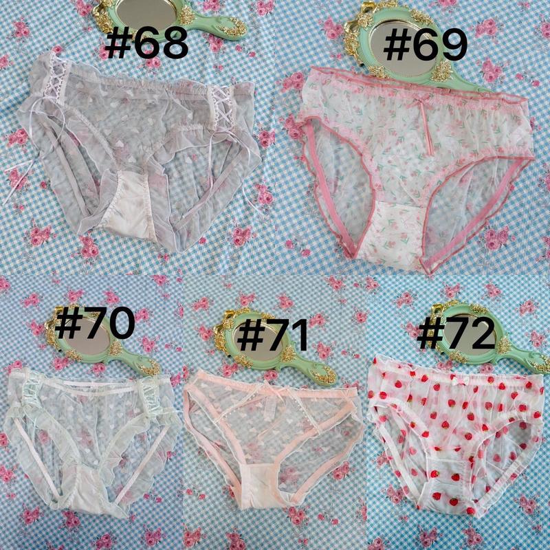 XS M size Coquette style lace bow panties Cotton Floral Sweet Cute Polka Dot Polka Dot Sexy Mesh Underwear fall underwear Womenswear Soft