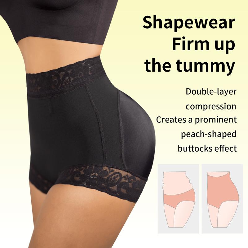 [Christmas Deals] Lace Boyshorts Panties for Women Womenswear Comfort Boosting Tummy Control Slip Shorts Bodysuit Under Lady Sexy Shapewear Compression