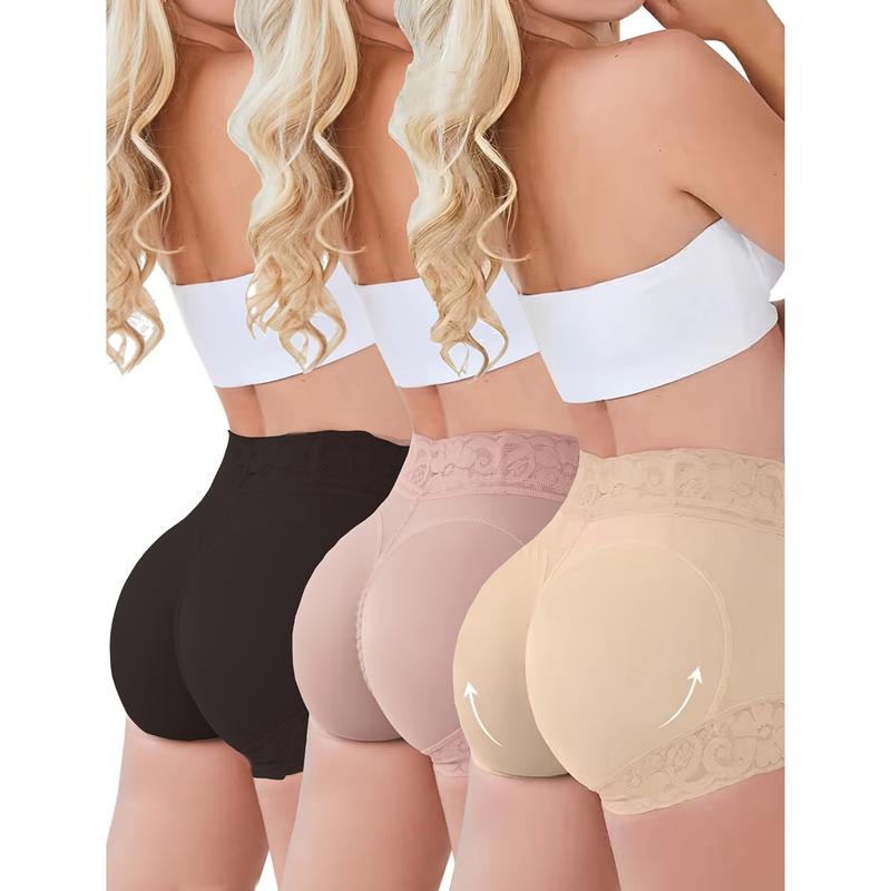 [Christmas Deals] Lace Boyshorts Panties for Women Womenswear Comfort Boosting Tummy Control Slip Shorts Bodysuit Under Lady Sexy Shapewear Compression