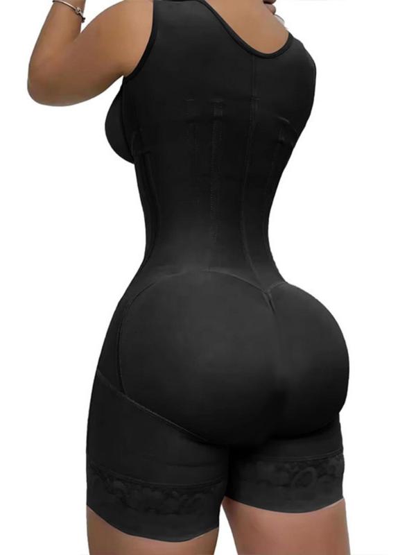 Women's Solid Color Zipper Corset Shapewear Top, Tummy Control Shaper, Waist Trainer Women, Women's Shapewear for Daily Wear, Matt Waist Trainers